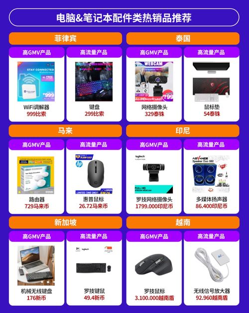 電子產(chǎn)品全球銷量激增，東南亞六國潛力爆款深度解析